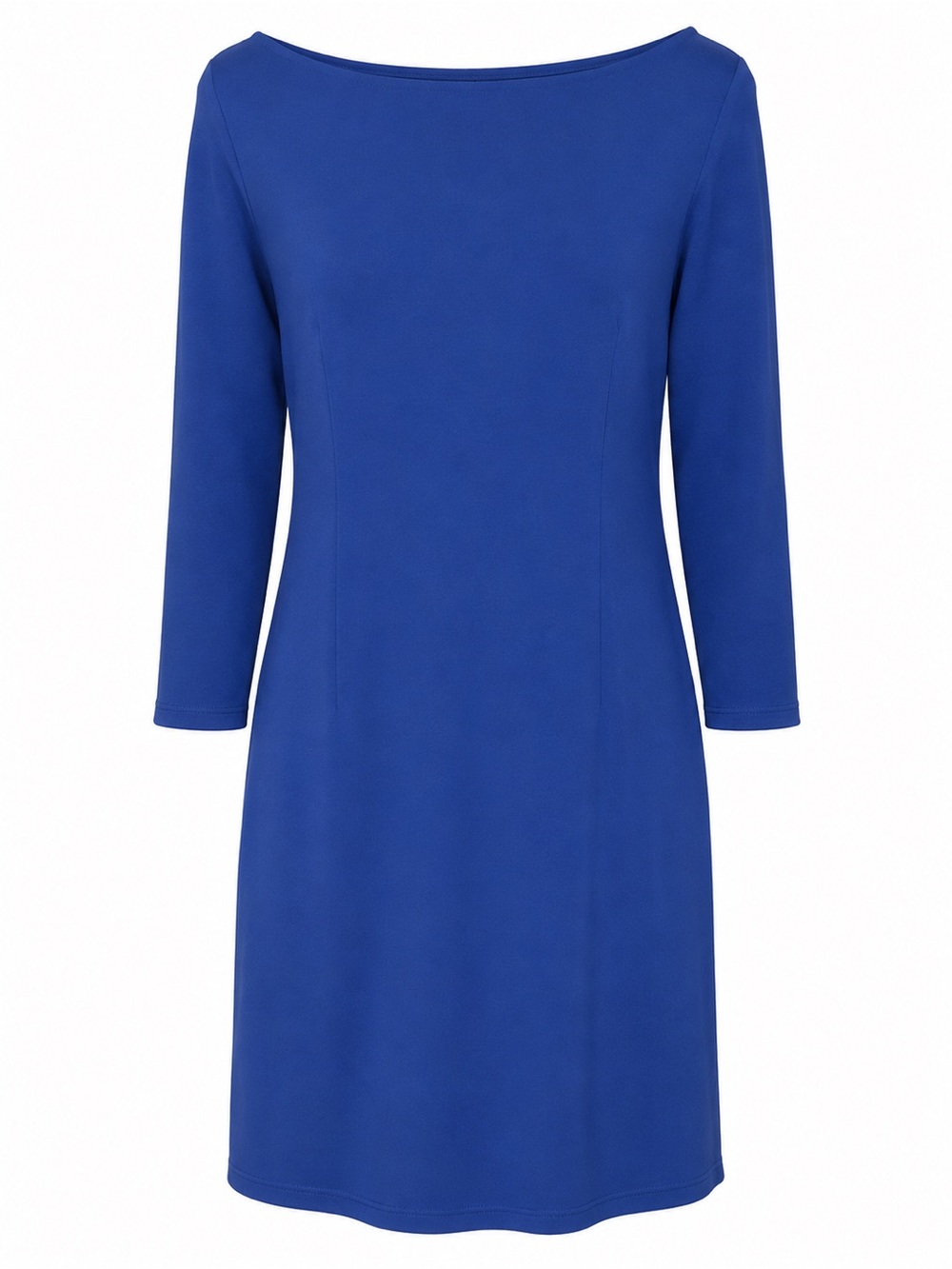 Nine West Cobalt Blue Long-Sleeve Boatneck Sheath Dress